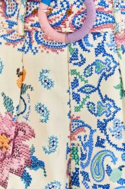 Farm Rio Off-White Romantic Bandanas Shorts -Farm Rio Fashion Store 309222 05