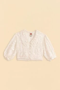 Farm Rio Off-White Guipure Collar Blouse 13 Farm Rio Off-White Guipure Collar Blouse -Farm Rio Fashion Store 309240 06