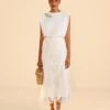 Farm Rio Off-White Guipire Midi Skirt 1 Farm Rio Off-White Guipire Midi Skirt -Farm Rio Fashion Store 309241 01