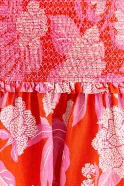 Farm Rio Red Dewdrop Floral Mini Dress -Farm Rio Fashion Store 309259 05