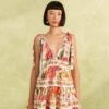 Farm Rio Off-White Macaw Bloom Mini Dress -Farm Rio Fashion Store 309266 01