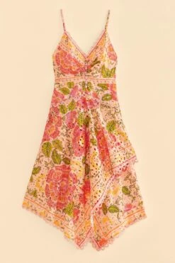 Farm Rio Pink Blooming Floral Midi Dress -Farm Rio Fashion Store 309286 06