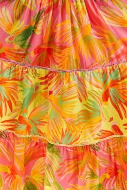 Farm Rio Mixed Painted Birds Maxi Dress -Farm Rio Fashion Store 309301 05