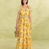 Farm Rio Off-White Peppers Maxi Dress -Farm Rio Fashion Store 309305 01