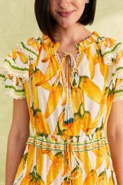 Farm Rio Off-White Peppers Maxi Dress -Farm Rio Fashion Store 309305 03