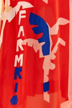 Farm Rio Brasil Bahia Scarves Midi Dress -Farm Rio Fashion Store 309309 05