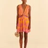 Farm Rio Orange Pineapple Love Mini Dress -Farm Rio Fashion Store 309321 01