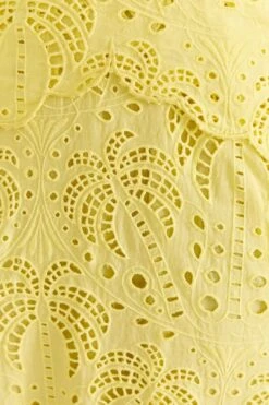 Farm Rio Light Yellow Richelieu Midi Dress 12 Farm Rio Light Yellow Richelieu Midi Dress -Farm Rio Fashion Store 309337 05