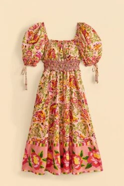 Farm Rio Pink Painted Bananas Midi Dress 13 Farm Rio Pink Painted Bananas Midi Dress -Farm Rio Fashion Store 309358 06