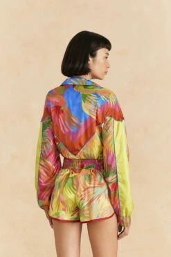 Farm Rio Lime Painted Birds Shorts -Farm Rio Fashion Store 309369 03