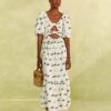 Farm Rio Cross Stitch Coconut Embroidered Midi Dress 2 Farm Rio Cross Stitch Coconut Embroidered Midi Dress -Farm Rio Fashion Store 309371 01