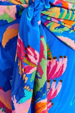 Farm Rio Blue Painted Jungle Mini Skirt -Farm Rio Fashion Store 309380 05