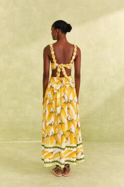 Farm Rio Off-White Peppers Maxi Skirt -Farm Rio Fashion Store 309400 04