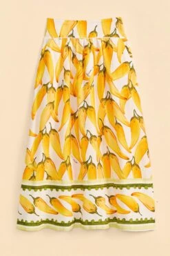 Farm Rio Off-White Peppers Maxi Skirt -Farm Rio Fashion Store 309400 06