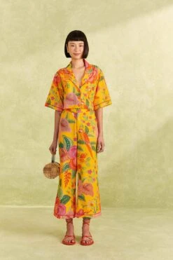 Farm Rio Yellow Macaw Bloom Shirt -Farm Rio Fashion Store 309403 02 610ec9bc e4e1 4d87 86c3 3efdf9825d6b