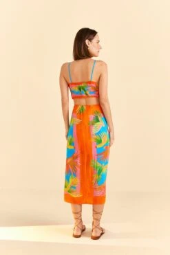 Farm Rio Painted Birds Scarf Top -Farm Rio Fashion Store 309406 04