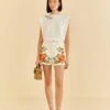 Farm Rio Embroidered Floral Twill Shorts 2 Farm Rio Embroidered Floral Twill Shorts -Farm Rio Fashion Store 309421 01