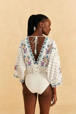 Farm Rio Off-White Romantic Bandanas Bodysuit 9 Farm Rio Off-White Romantic Bandanas Bodysuit -Farm Rio Fashion Store 309428 03