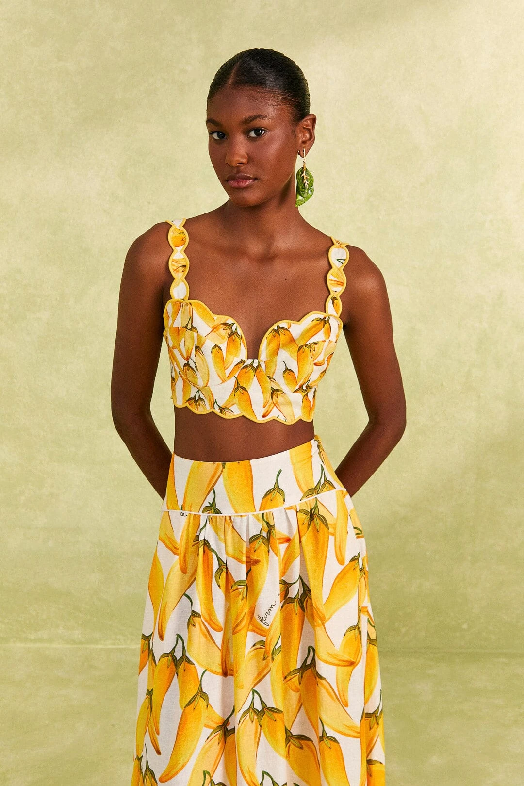 Farm Rio Off-White Peppers Top 3 Farm Rio Off-White Peppers Top