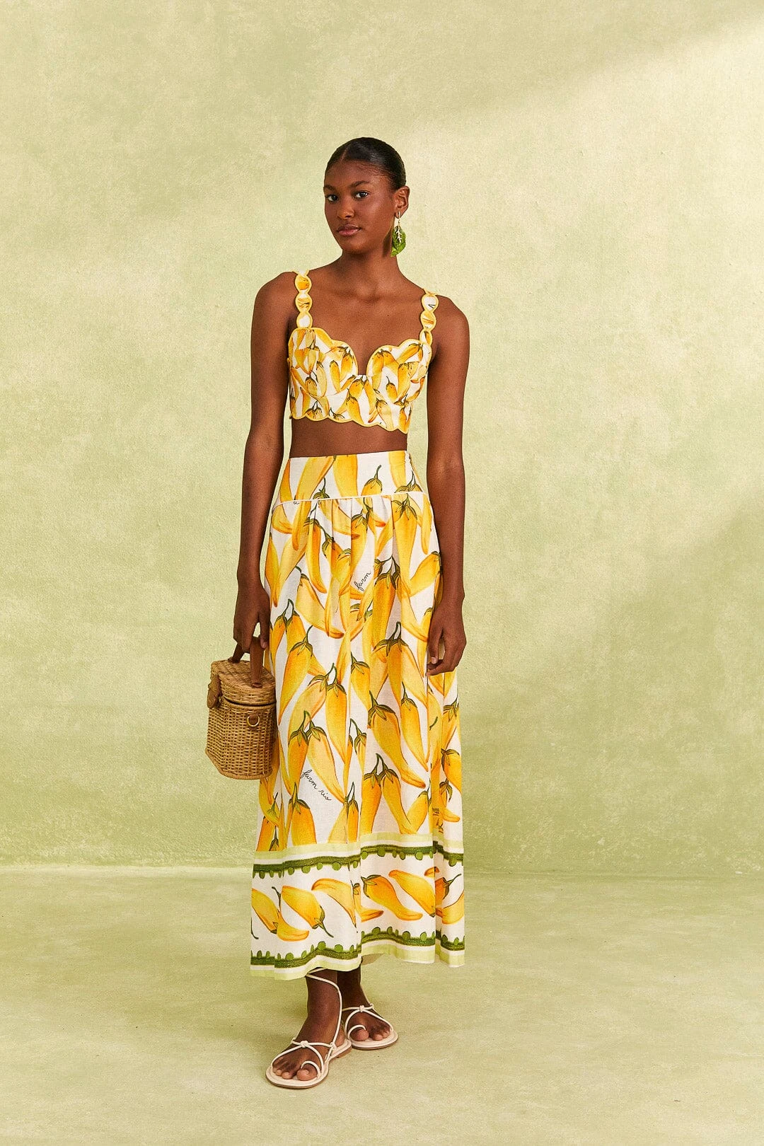 Farm Rio Off-White Peppers Top 4 Farm Rio Off-White Peppers Top - Image 2