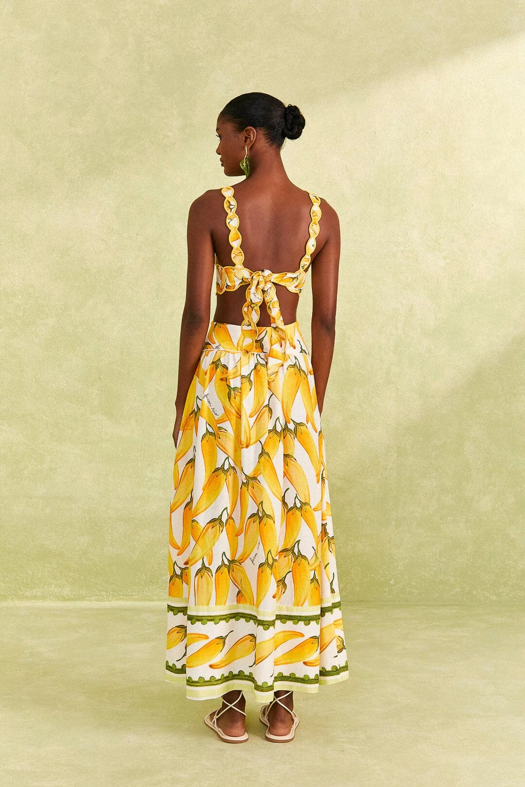 Farm Rio Off-White Peppers Top 6 Farm Rio Off-White Peppers Top - Image 4