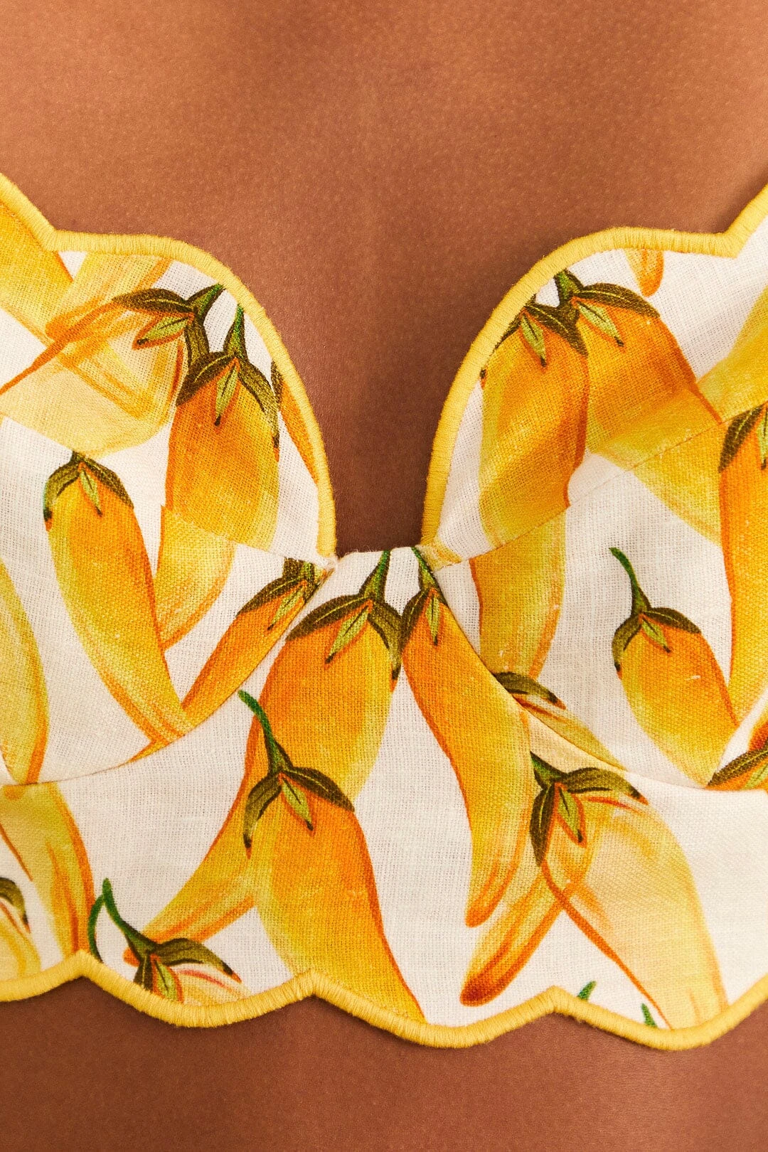 Farm Rio Off-White Peppers Top 7 Farm Rio Off-White Peppers Top - Image 5