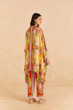 Farm Rio Beach Toucans Scarf Lenzing™ Ecovero™ Viscose Kimono -Farm Rio Fashion Store 309436 04