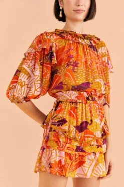 Farm Rio Beige Jungle Panther Mini Skirt 9 Farm Rio Beige Jungle Panther Mini Skirt -Farm Rio Fashion Store 309452 03