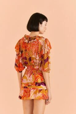 Farm Rio Beige Jungle Panther Mini Skirt 10 Farm Rio Beige Jungle Panther Mini Skirt -Farm Rio Fashion Store 309452 04