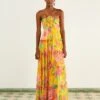 Farm Rio Yellow Macaw Bloom Maxi Dress -Farm Rio Fashion Store 309490 01