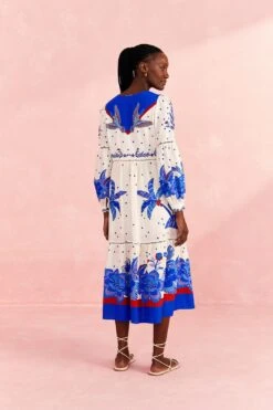 Farm Rio Off-White Jungle Chic Midi Dress 11 Farm Rio Off-White Jungle Chic Midi Dress -Farm Rio Fashion Store 309509 04