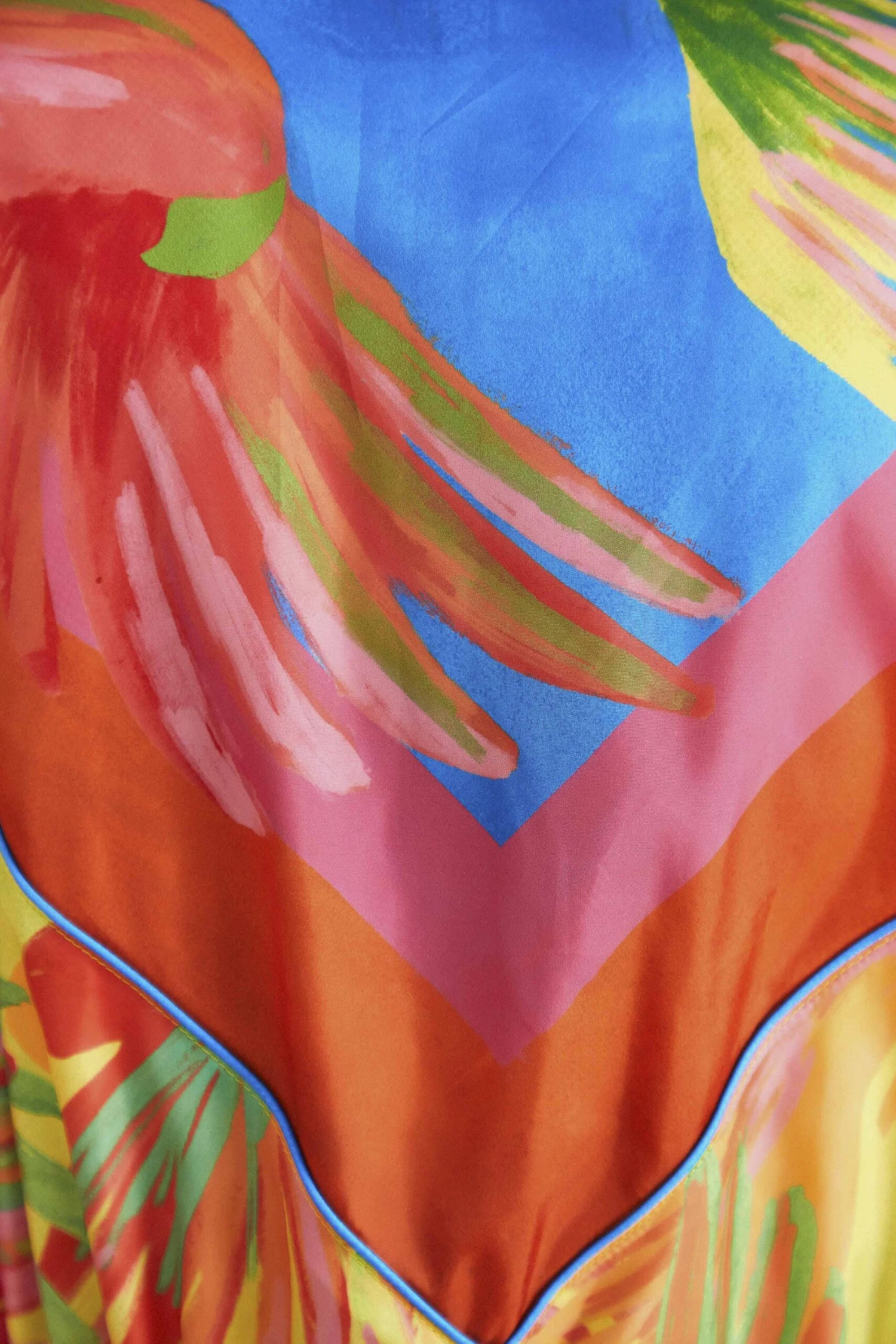 Farm Rio Mixed Painted Birds Windbreaker 6 Farm Rio Mixed Painted Birds Windbreaker - Image 4