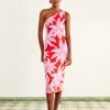 Farm Rio Red Coconut Tree Knit Dress -Farm Rio Fashion Store 309527 01