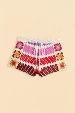 Farm Rio Mixed Crochet Stripes Shorts 13 Farm Rio Mixed Crochet Stripes Shorts -Farm Rio Fashion Store 309542 06