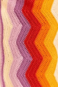 Farm Rio Multi Stripes Crochet Wrap Mini Skirt -Farm Rio Fashion Store 309552 04