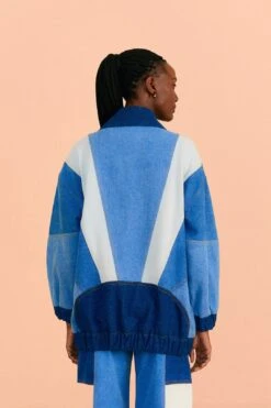 Farm Rio Patchwork Denim Jacket -Farm Rio Fashion Store 309569 03