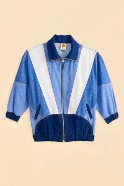 Farm Rio Patchwork Denim Jacket -Farm Rio Fashion Store 309569 05