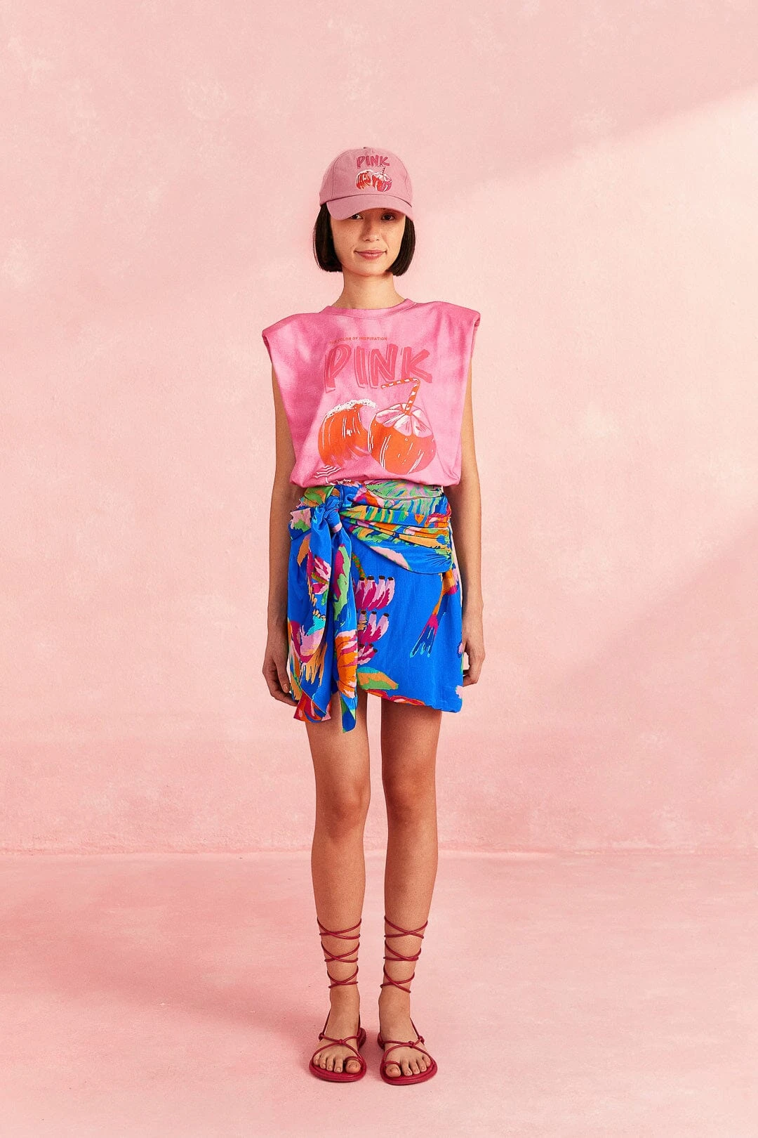 Farm Rio Pink Coconut Organic Cotton T-Shirt 4 Farm Rio Pink Coconut Organic Cotton T-Shirt - Image 2