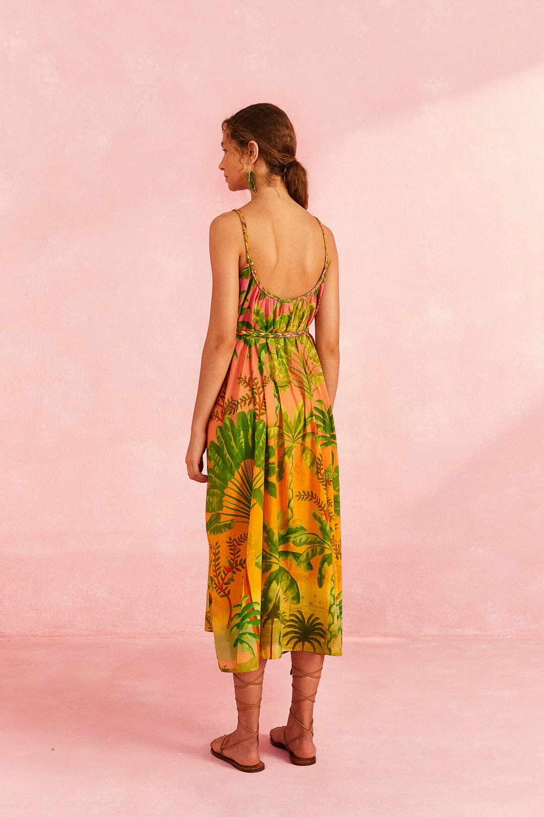 Farm Rio Sunrise Scenario Halter Dress 6 Farm Rio Sunrise Scenario Halter Dress - Image 4