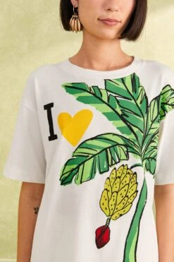 Farm Rio I Heart Bananas Organic Cotton T-Shirt -Farm Rio Fashion Store 309584 03