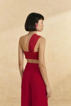 Farm Rio Red Twisted Top -Farm Rio Fashion Store 309602 04