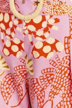 Farm Rio Pink Mixed Lobsters Shorts -Farm Rio Fashion Store 309611 05