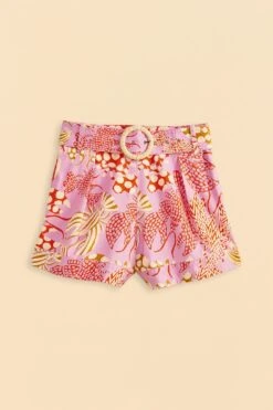 Farm Rio Pink Mixed Lobsters Shorts -Farm Rio Fashion Store 309611 06