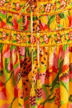 Farm Rio Yellow Fruits Paradise Mini Skirt -Farm Rio Fashion Store 310218 05