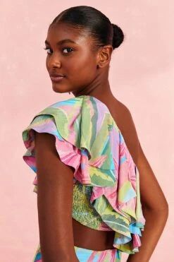 Farm Rio Beach Vibe One Shoulder Top -Farm Rio Fashion Store 310278 03