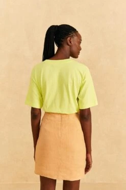 Farm Rio Beige Leaf Organic Cotton Mini Skirt 11 Farm Rio Beige Leaf Organic Cotton Mini Skirt -Farm Rio Fashion Store 310279 04