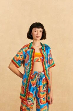 Farm Rio Dewdrop Spectrum Shirt