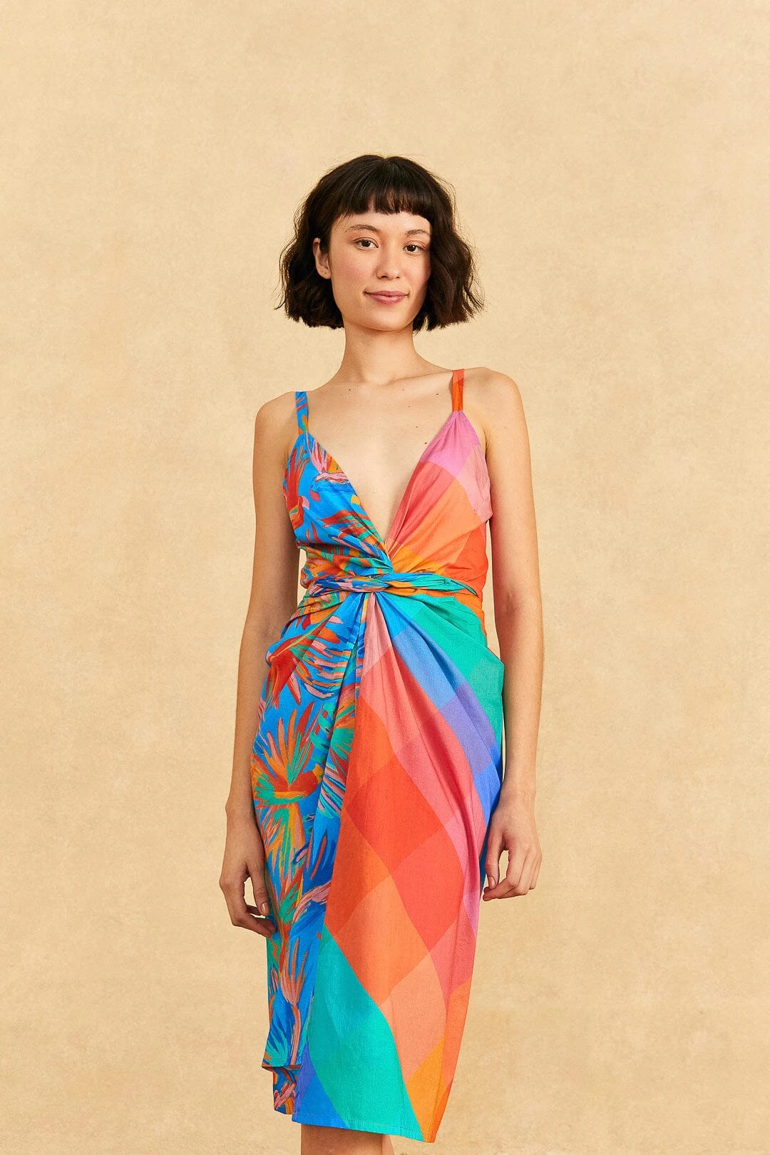 Farm Rio Blue Painted Birds Midi Cover-Up 4 Farm Rio Blue Painted Birds Midi Cover-Up - Image 2