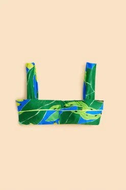 Farm Rio Blue Banana Leaves Bikini Top -Farm Rio Fashion Store 310562 05