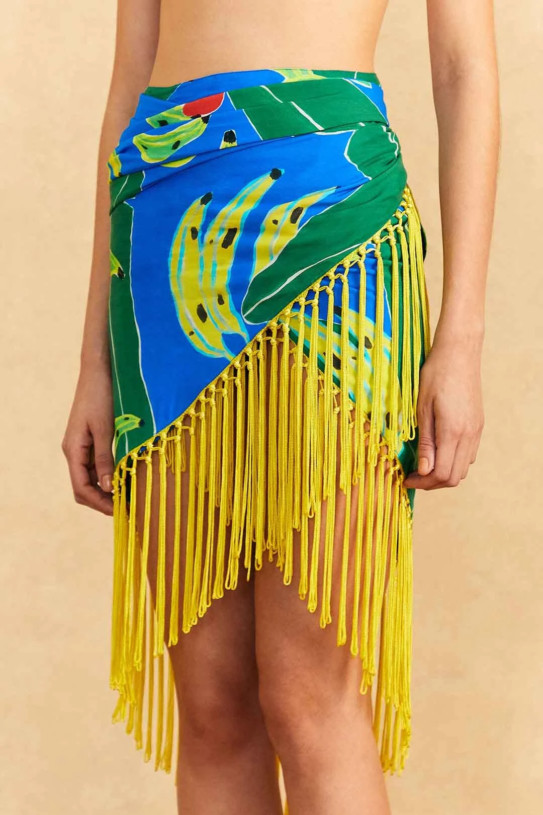 Farm Rio Blue Banana Leaves Sarong 5 Farm Rio Blue Banana Leaves Sarong - Image 3